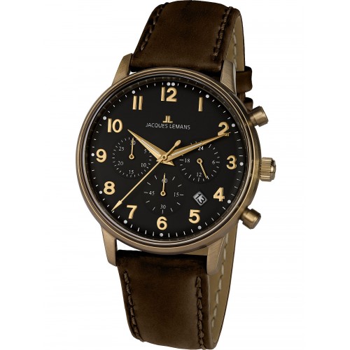 Jacques Lemans N-209ZK retro classic chrono 39mm 5ATM